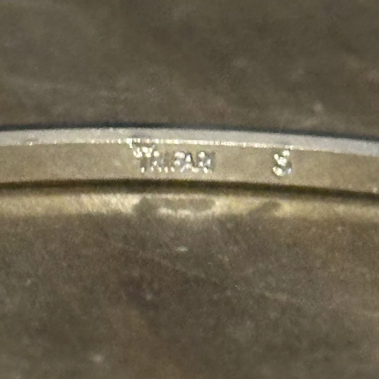 Vintage Bracelets Vintage Crown Trifari Diamond cut bangle bracelet Silver
