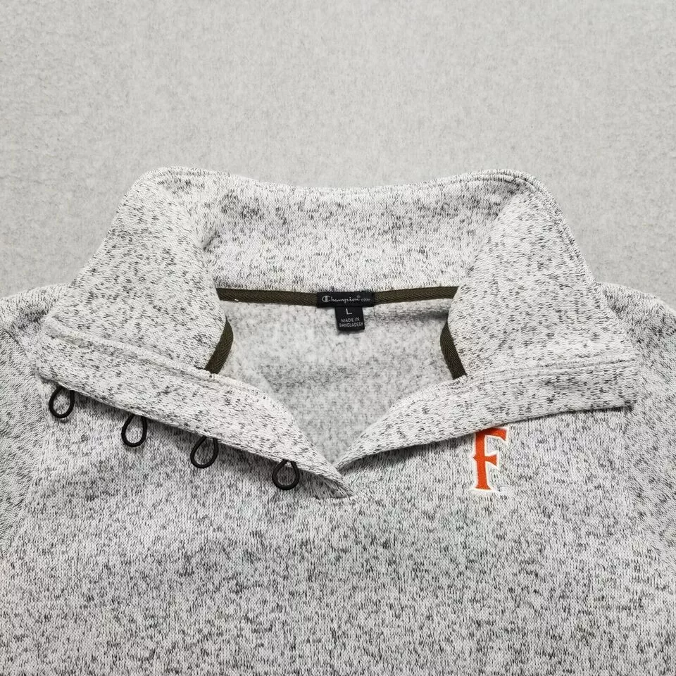 Champion Sweatshirts Champion Sweater Womens Large Pullover Sweatshirt Mock Neck Gray