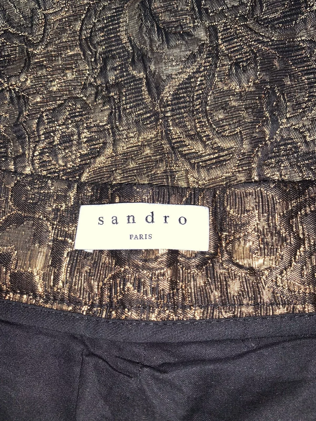 Sandro Pants Sandro paris Goldy Brocade Cropped Pants