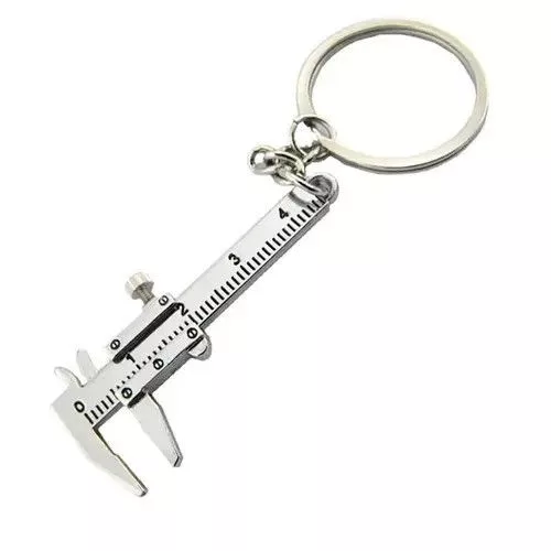 Other Jewelry Watches Other Vernier Caliper Ruler Keychain Silver Streetwear