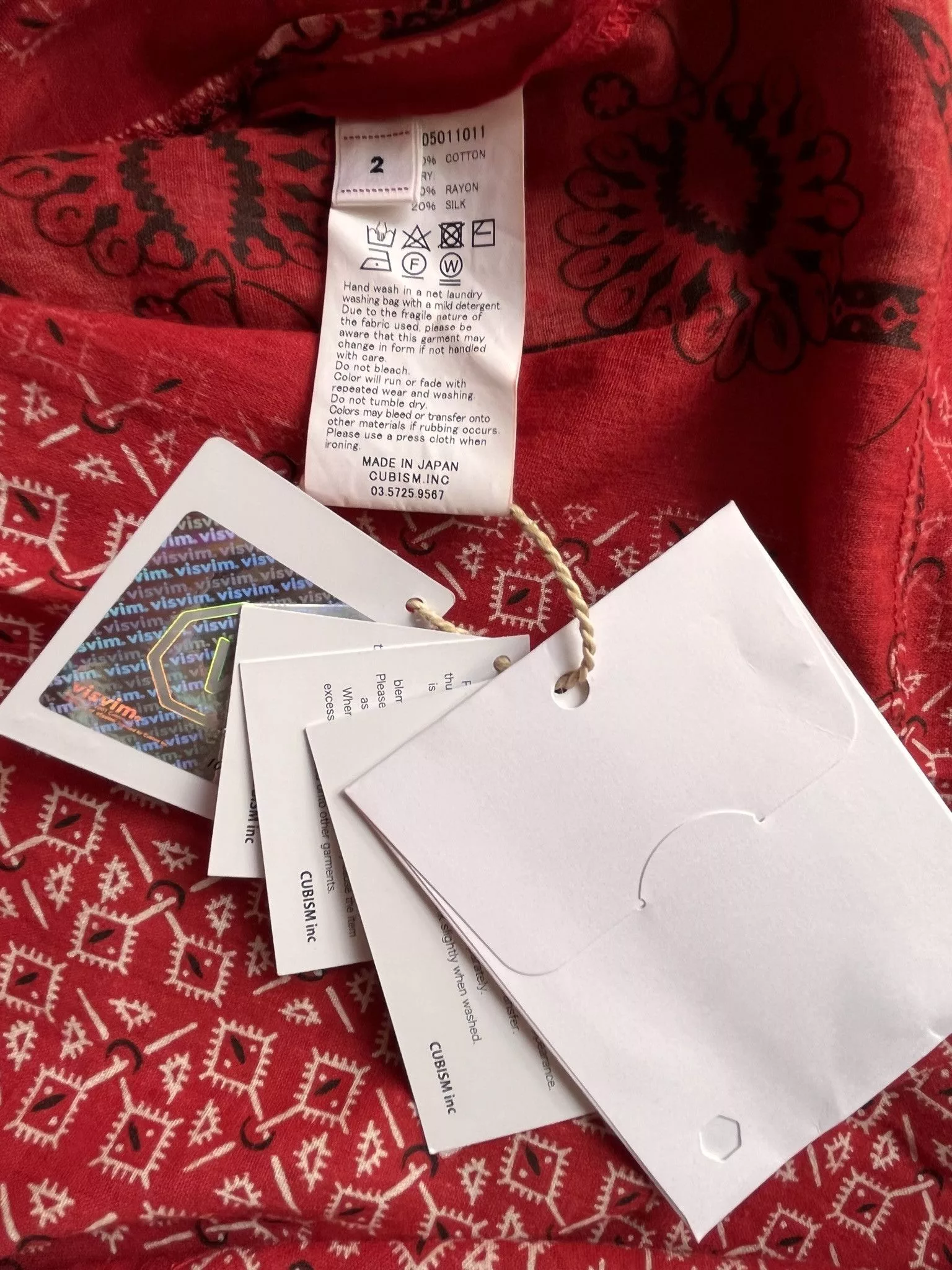 Visvim Shirts Button Ups I.C.T. TUNIC P.O. (L.A. VISVIM EXPOSITION Opening Exclusive) Red