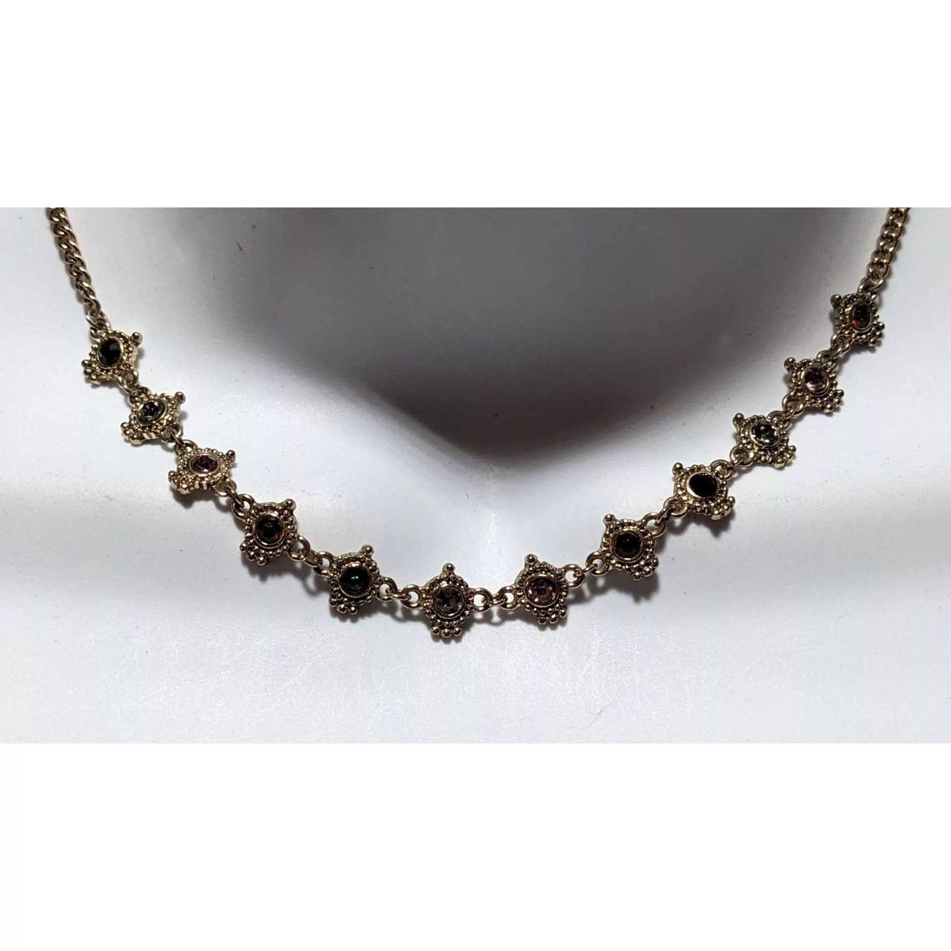 Other Necklaces Other Dainty Rainbow Rhinestone Necklace Multi