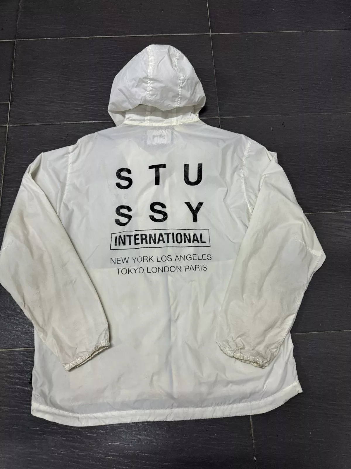 Stussy Light Jackets STUSSY INTERNATIONAL LIGHT WINDBREAKER White