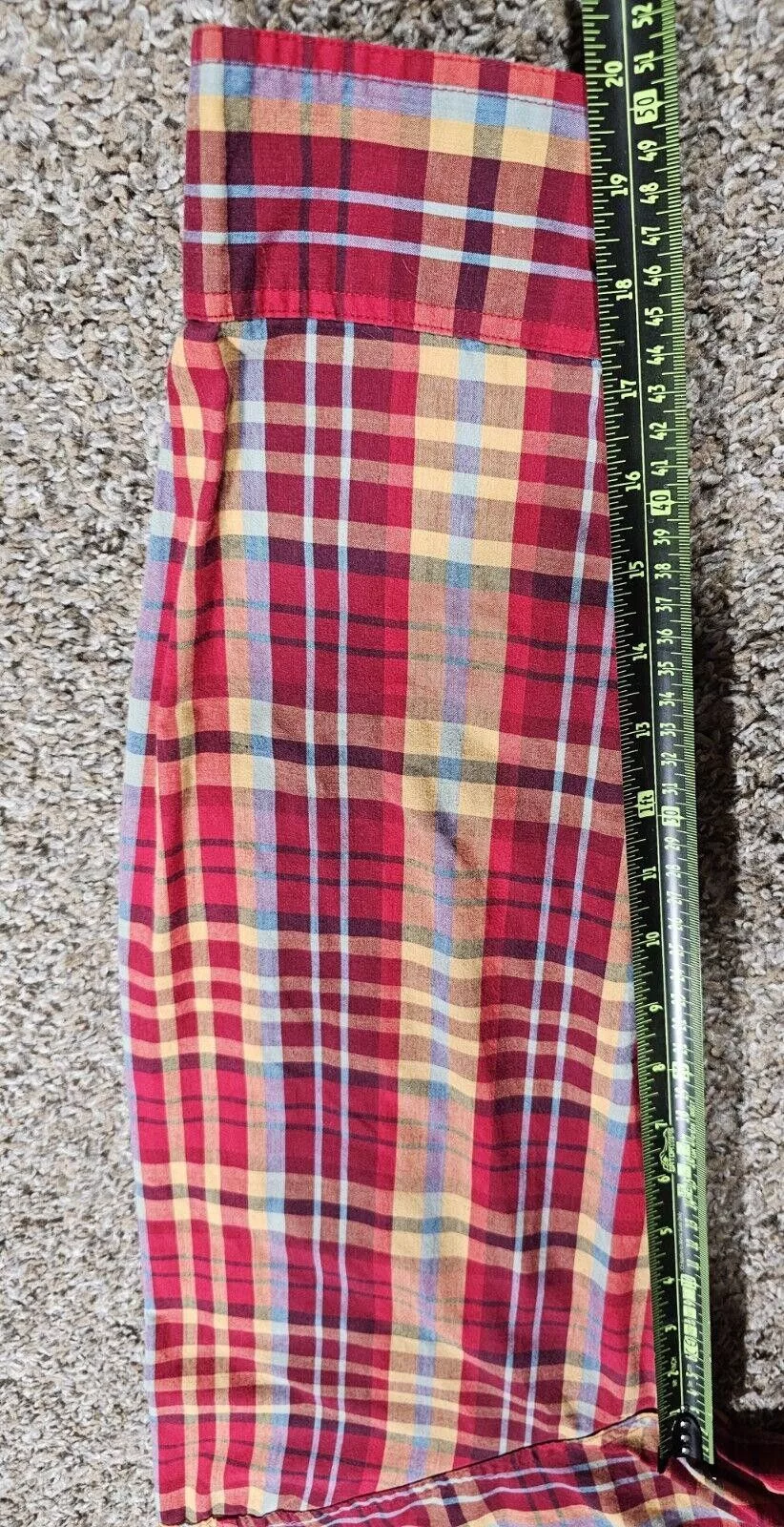 Chaps Shirts Button Ups Chaps Easy Care Mens XL Red Plaid Button Down Long Sleeve
