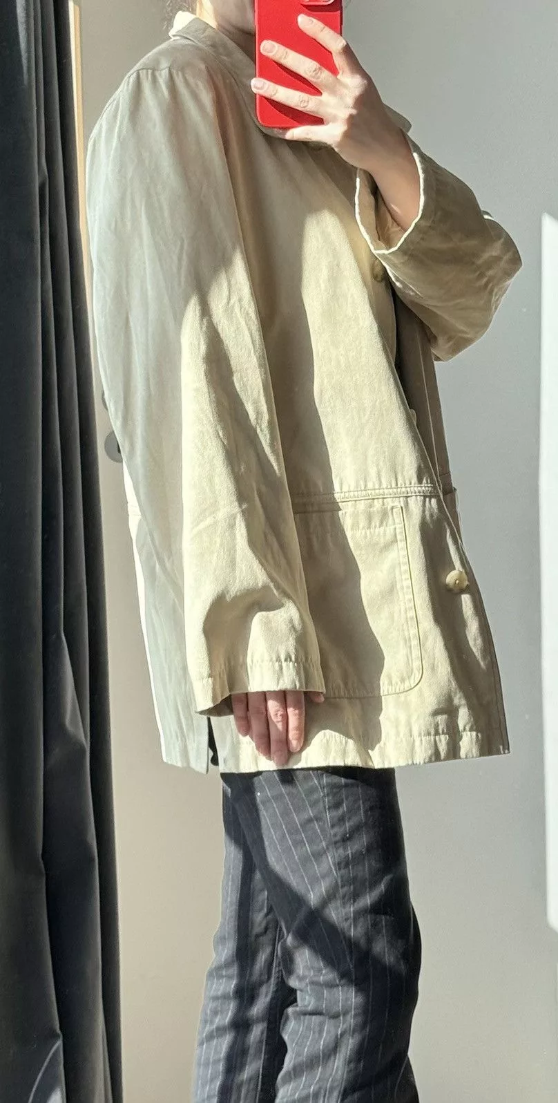 Vintage Jackets Vintage Suede beige coat for layering