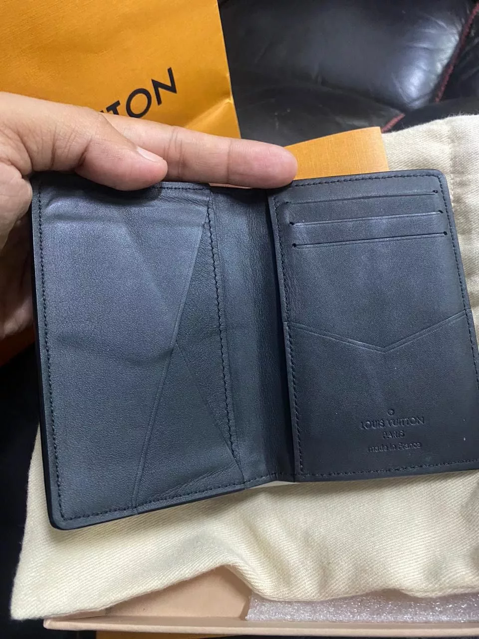 Louis Vuitton Wallets Authentic LOUIS VUITTON Organizer special edition Black