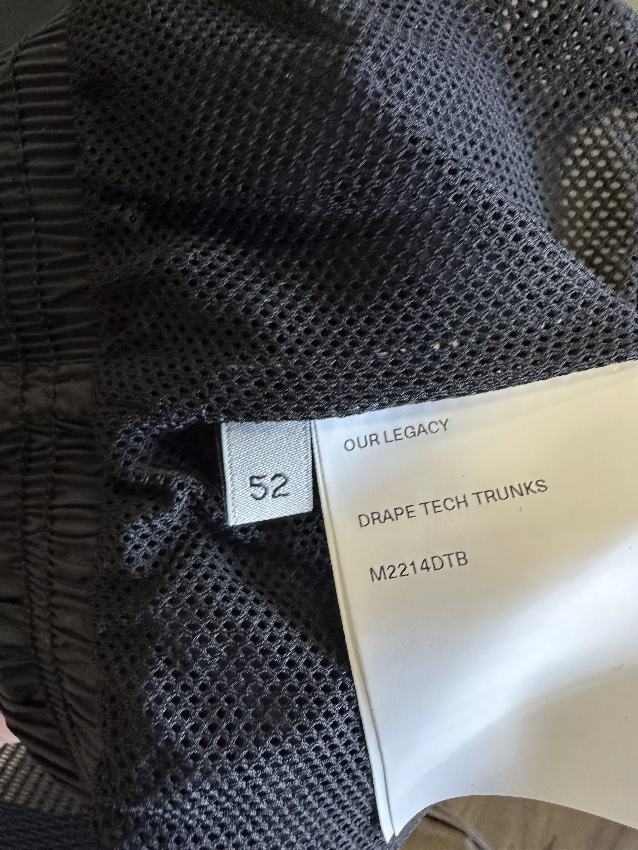 Our Legacy Swimwear Our Legacy Drape Tech Trunks Black