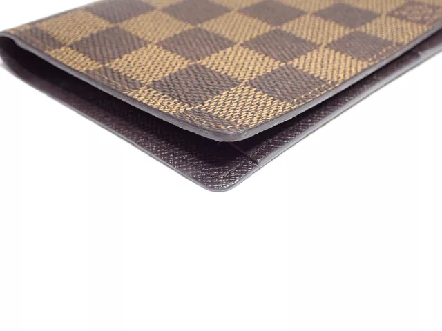 Louis Vuitton Wallets Louis Vuitton Damier Ebene Brown Passport Holder