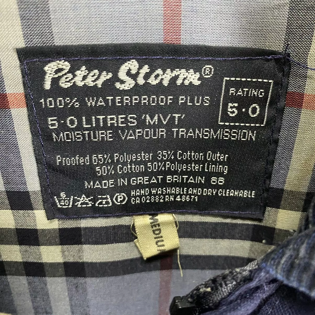 Designer Parkas Designer × Vintage Peter Storm downcoat 2way checkered Blue
