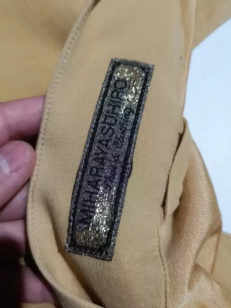 Maison MIHARA YASUHIRO Light Jackets Maison MIHARA YASUHIRO Mihara Yasuhiro's early bat sleeve cloak collarless belt coat Yellow