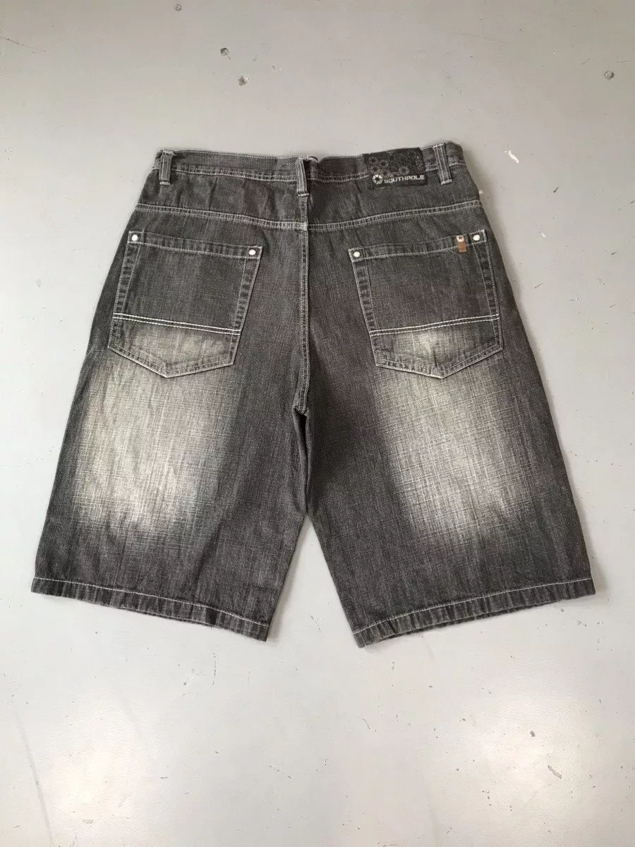 Southpole Shorts Southpole × Vintage VTG SouthPole Denim Shorts Gray Streetwear