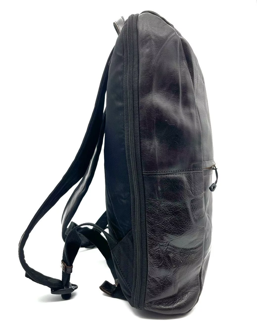 Leather Bags Luggage Leather Backpack Doublee Marvest Compration Brown