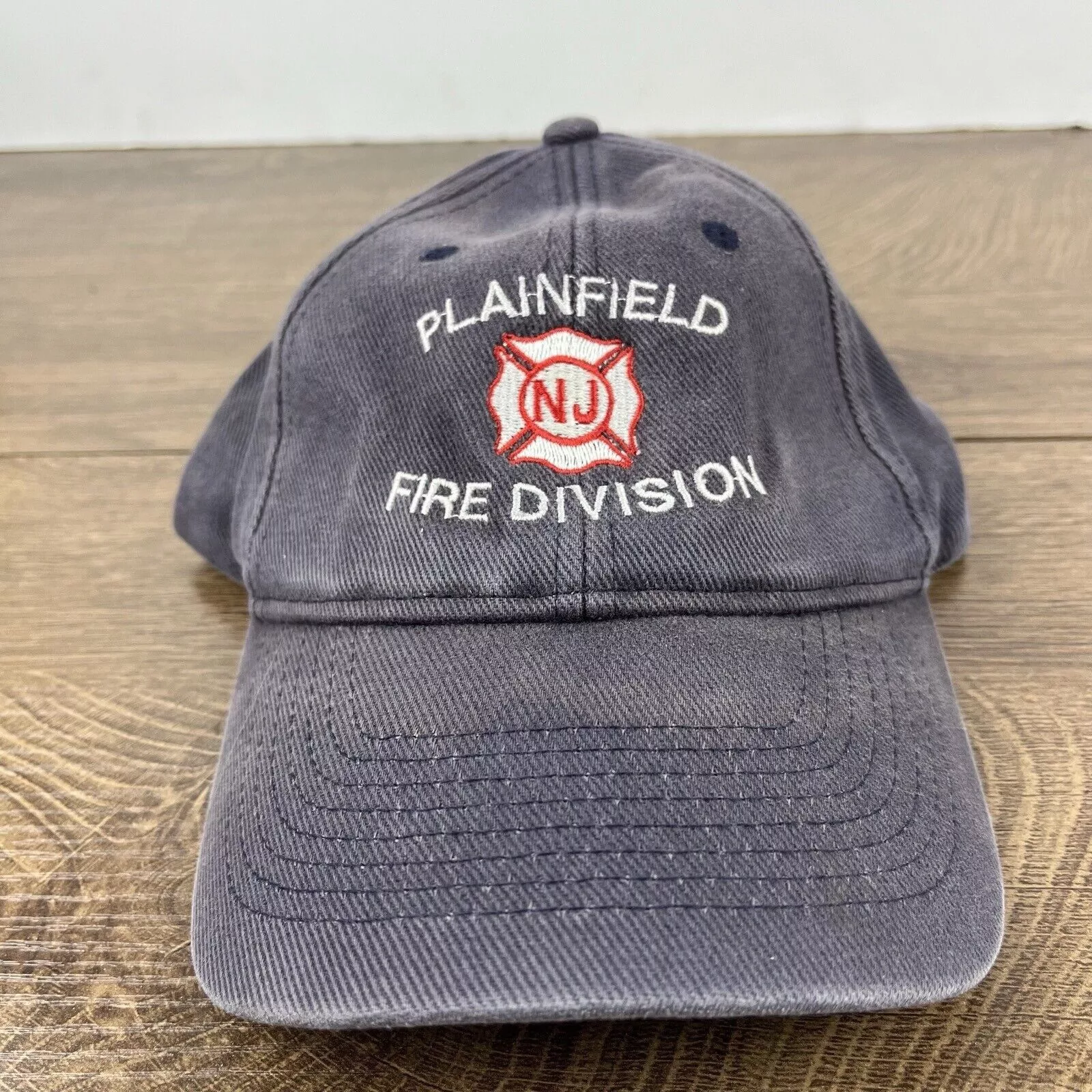 Other Hats Other Plainfield Fire Division Hat NJ Hat Gray Hat Adjustable Gray