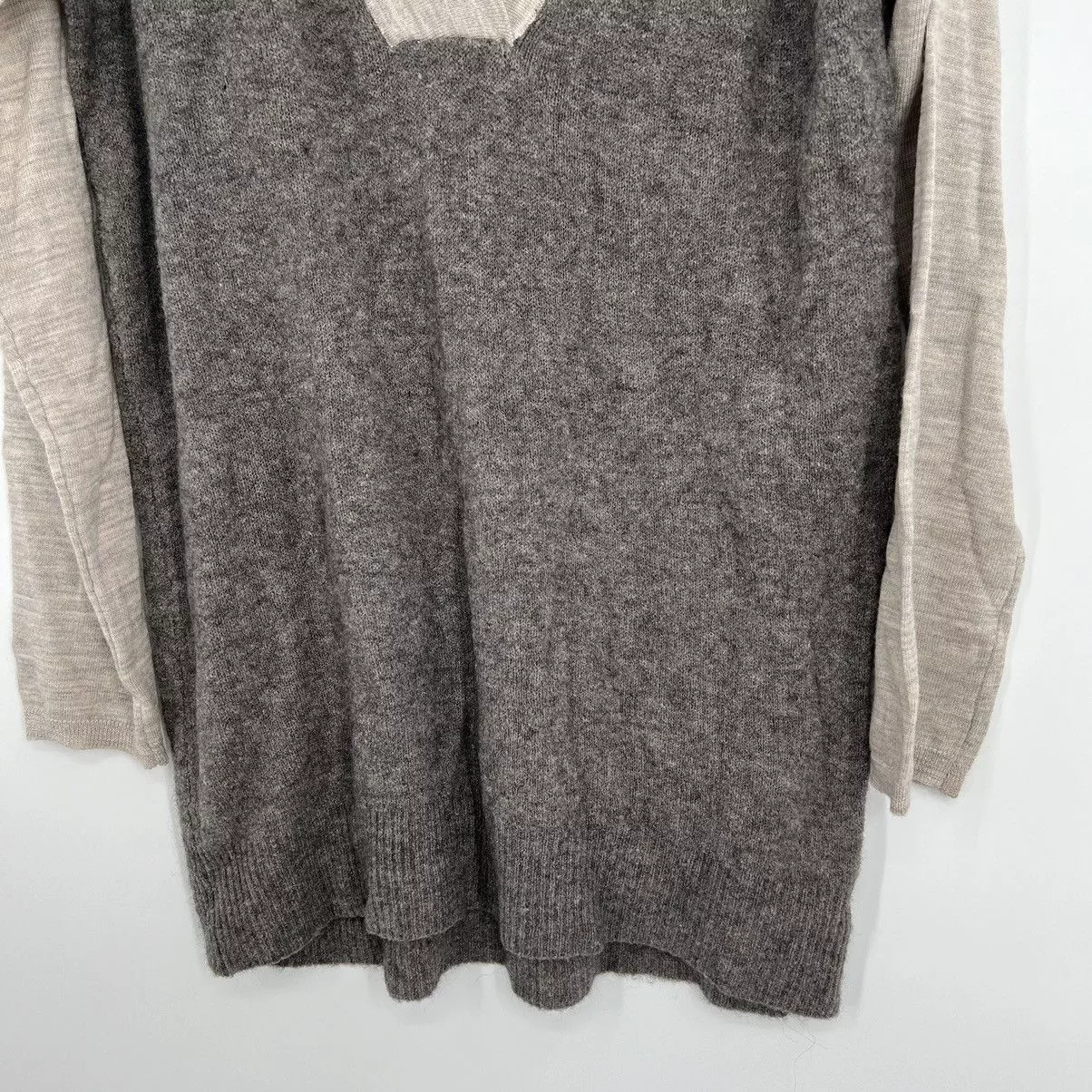 Anthropologie Sweaters Anthropologie Moth Vneck Soft Boulders Wool Alpaca Pullover Gray