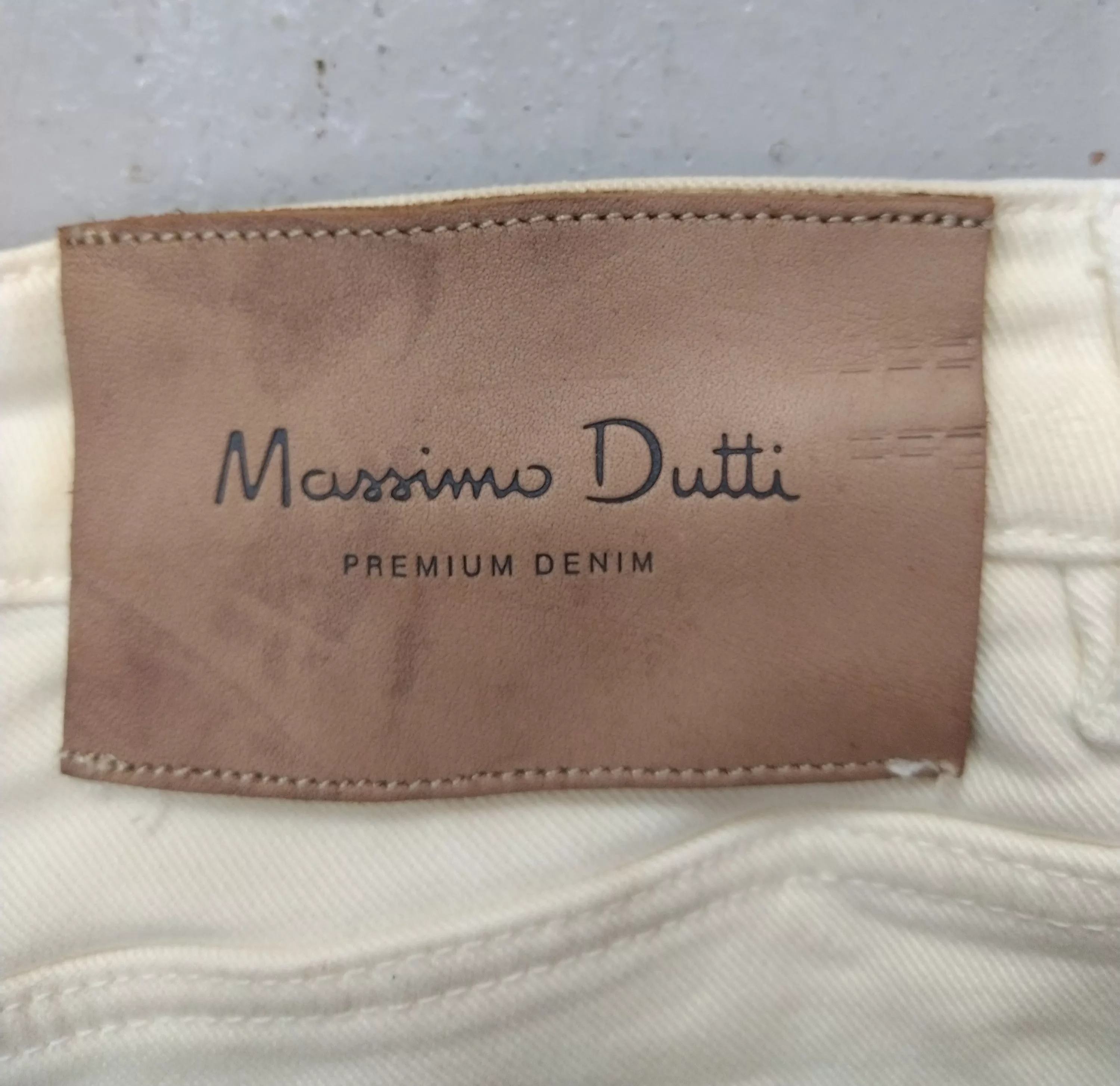 Massimo Dutti Jeans Massimo Dutti × Mossimo Flared boot cut mossimo dutti stretchable jeans denim White Streetwear