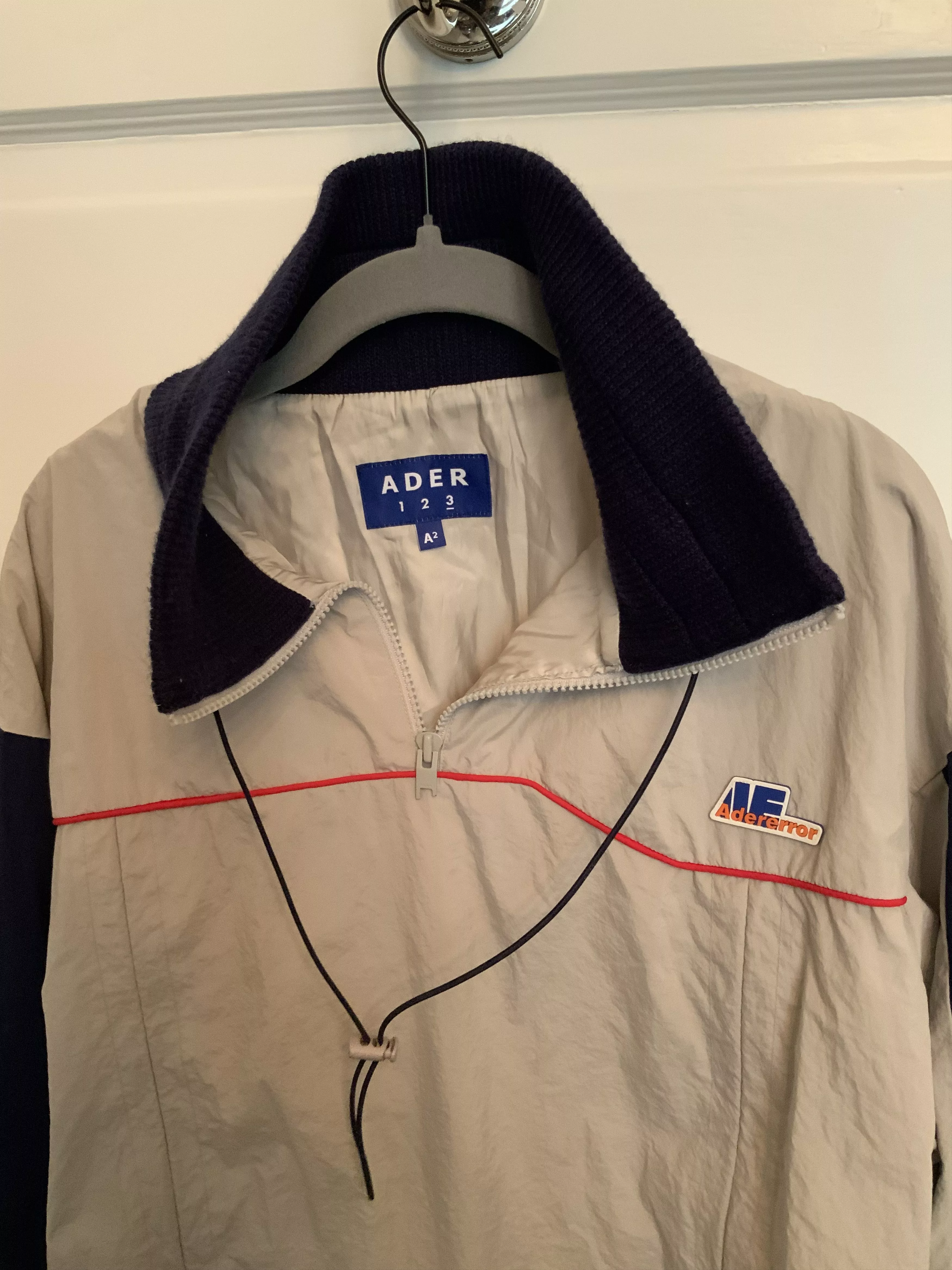 Ader Error Light Jackets Ader Error Nylon Pullover Gray