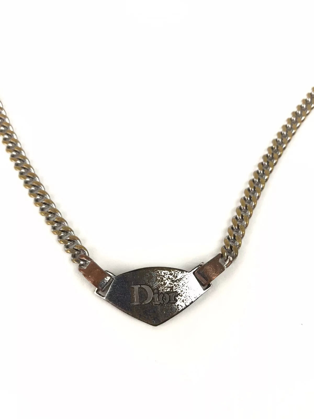 Dior Jewelry Watches Dior Cuban Link Necklace Silver