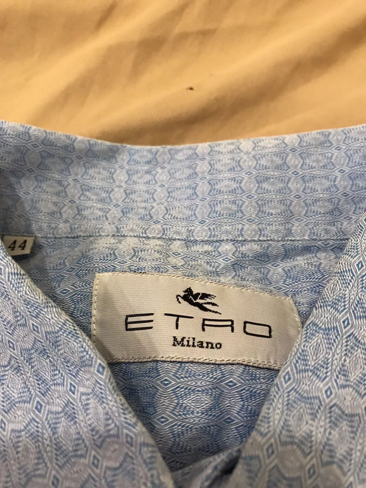 Etro Shirts Button Ups ETRO MILANO WOVEN psychedilic pattern pur cotton button up Blue