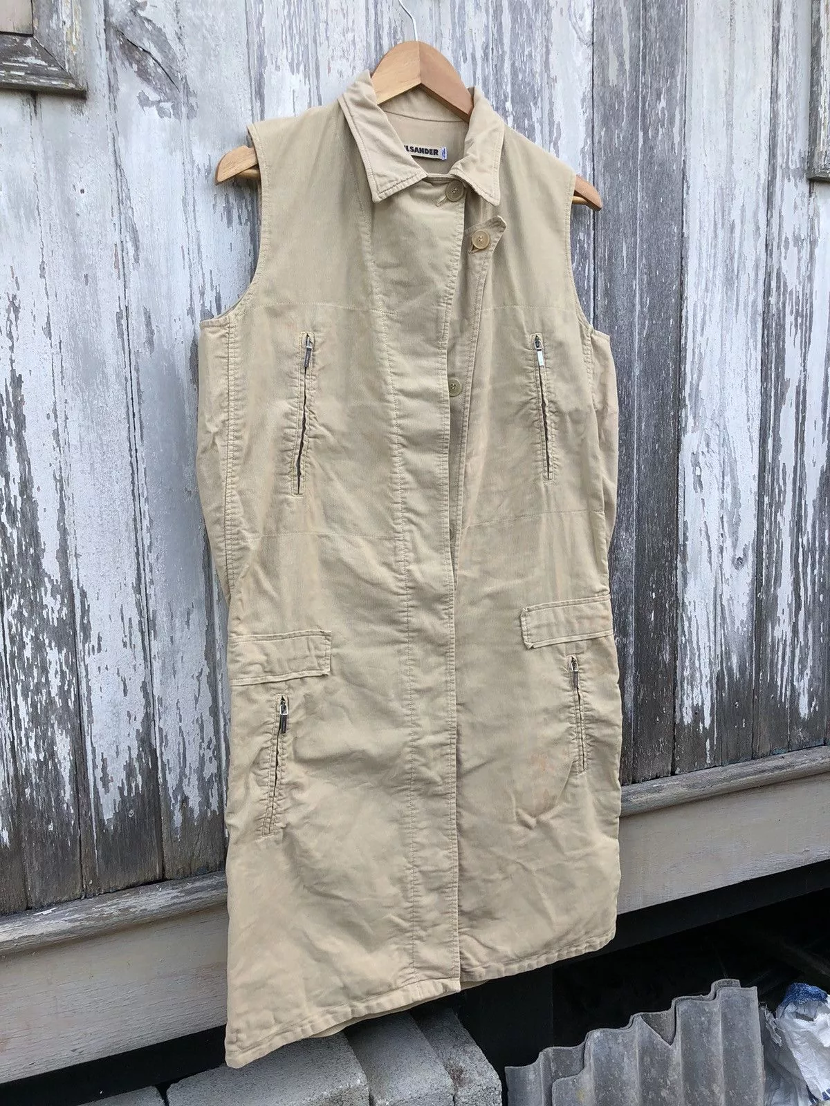 Designer Coats Designer × Jil Sander × Vintage 🔥Vintage🔥 Jil Sander Sleeveless Trench Coat White