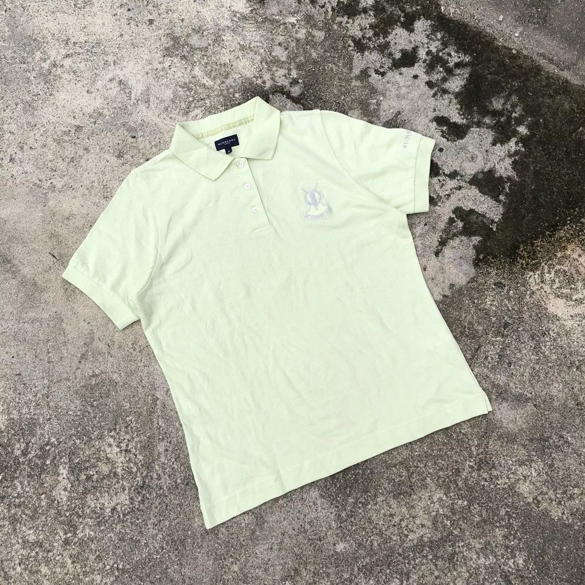 Burberry Polos Rare Vintage Burberry Golf St Andrews Casual Polo Shirts Green