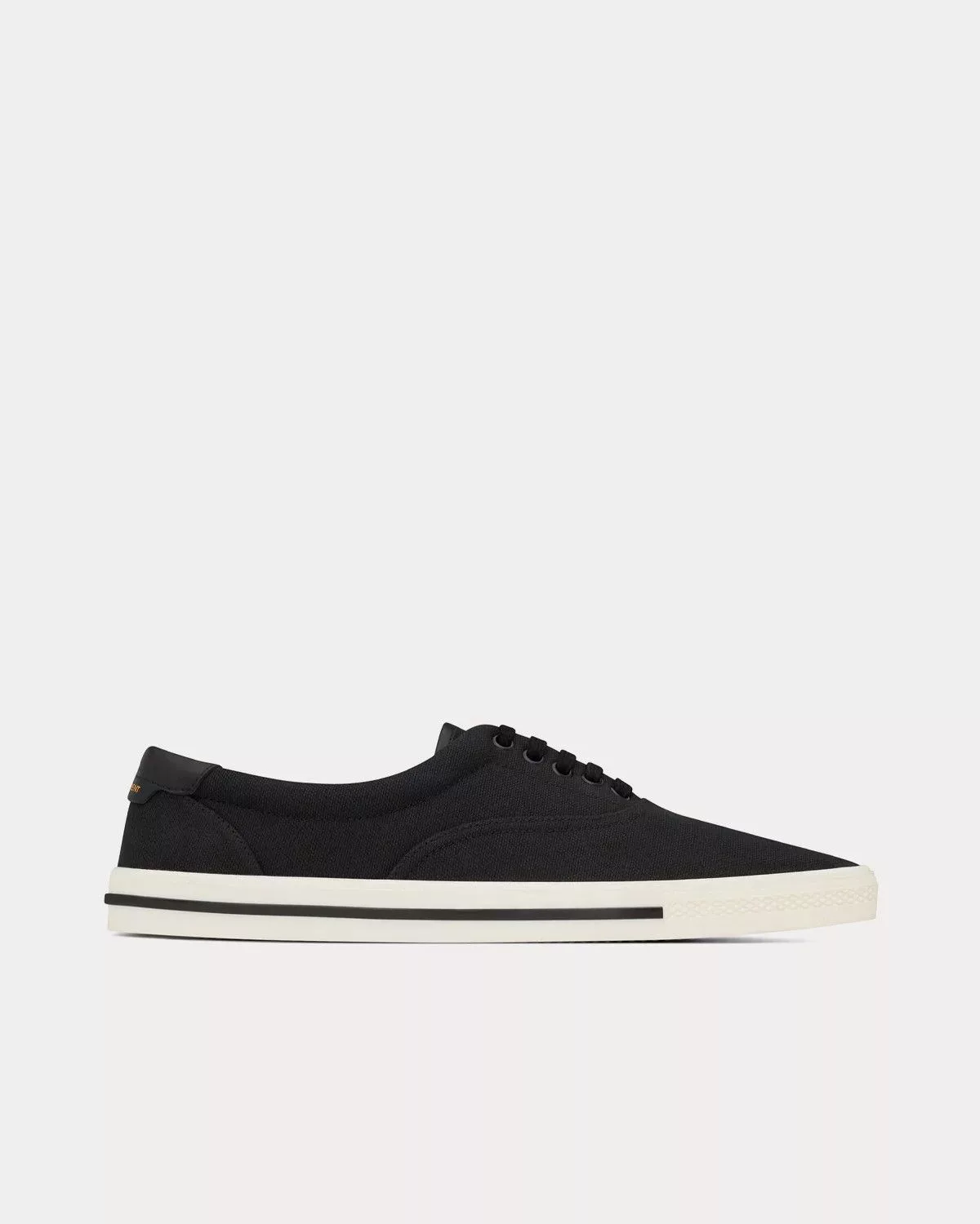 Saint Laurent Paris Low Top Sneakers Saint Laurent Paris o1s1wg110724 Club Low-Top Canvas Sneakers in White/Black