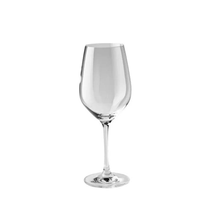 13 oz Prédicat  Burgundy White Glass Single