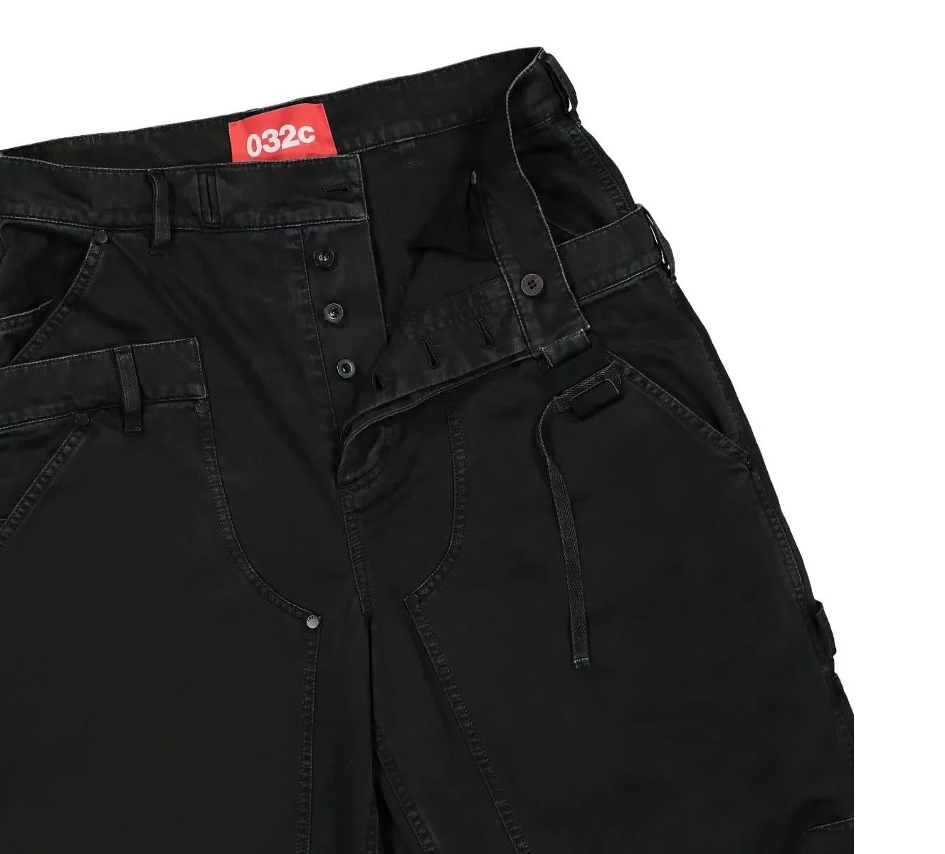 032c Casual Pants 032c Double Shift cotton utility trousers Gray