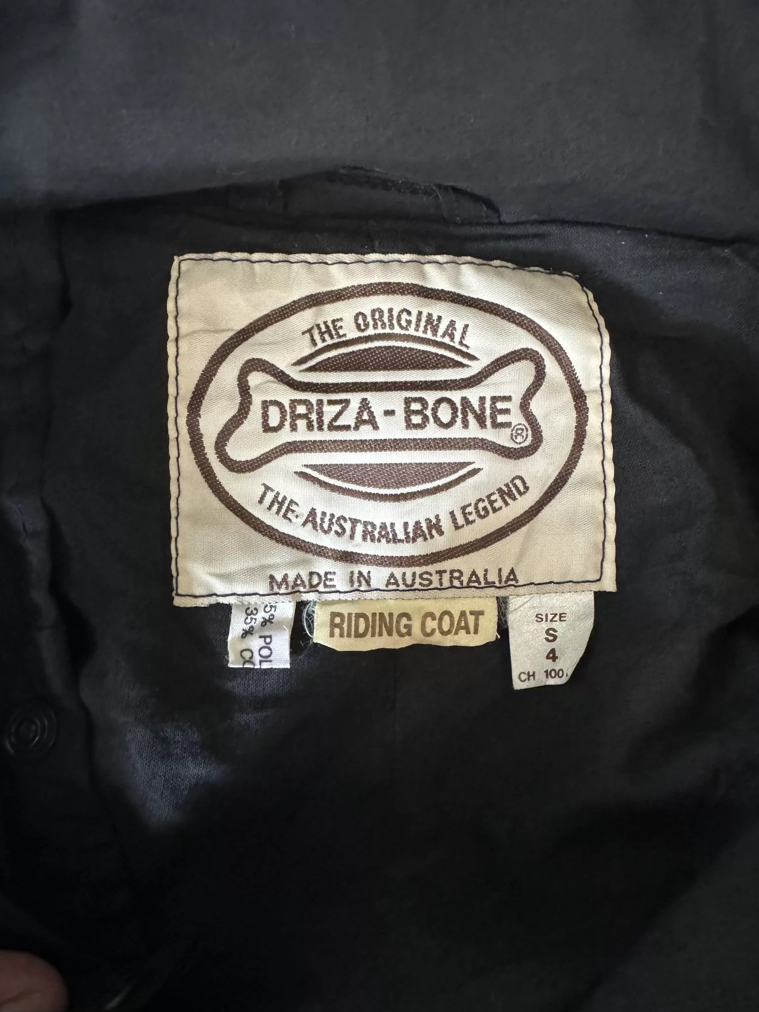 Designer Parkas Designer Australia Legend Driza Bone Riding Coat Raf Simons Black