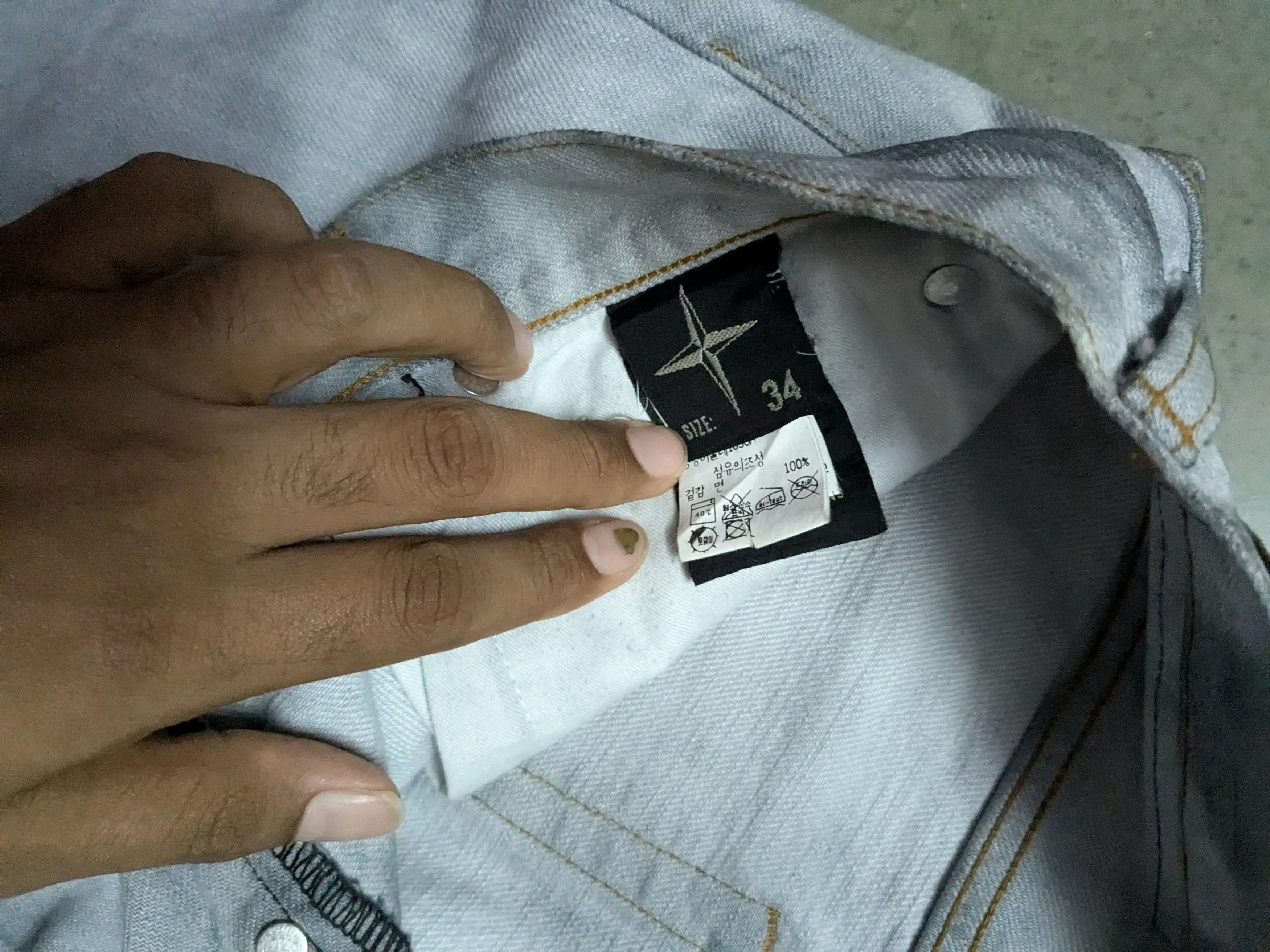 GREY STONE ISLAND DENIM Gray