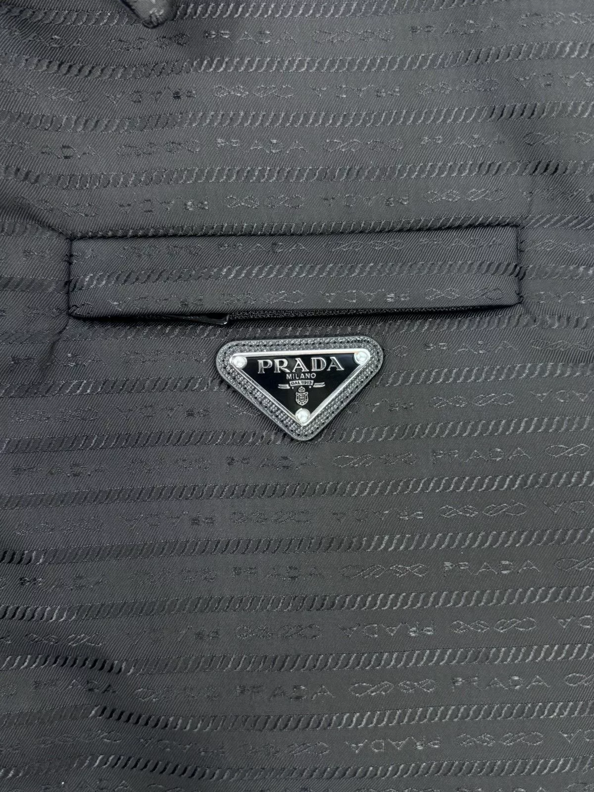 Prada Vests Prada LOGO PRINT VEST Black