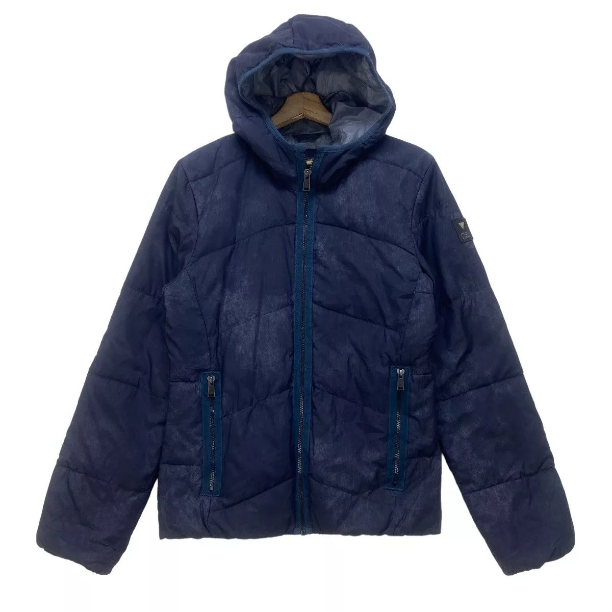 Guess Down Jackets Nice Design Guess Puffer Down Jacket Blue