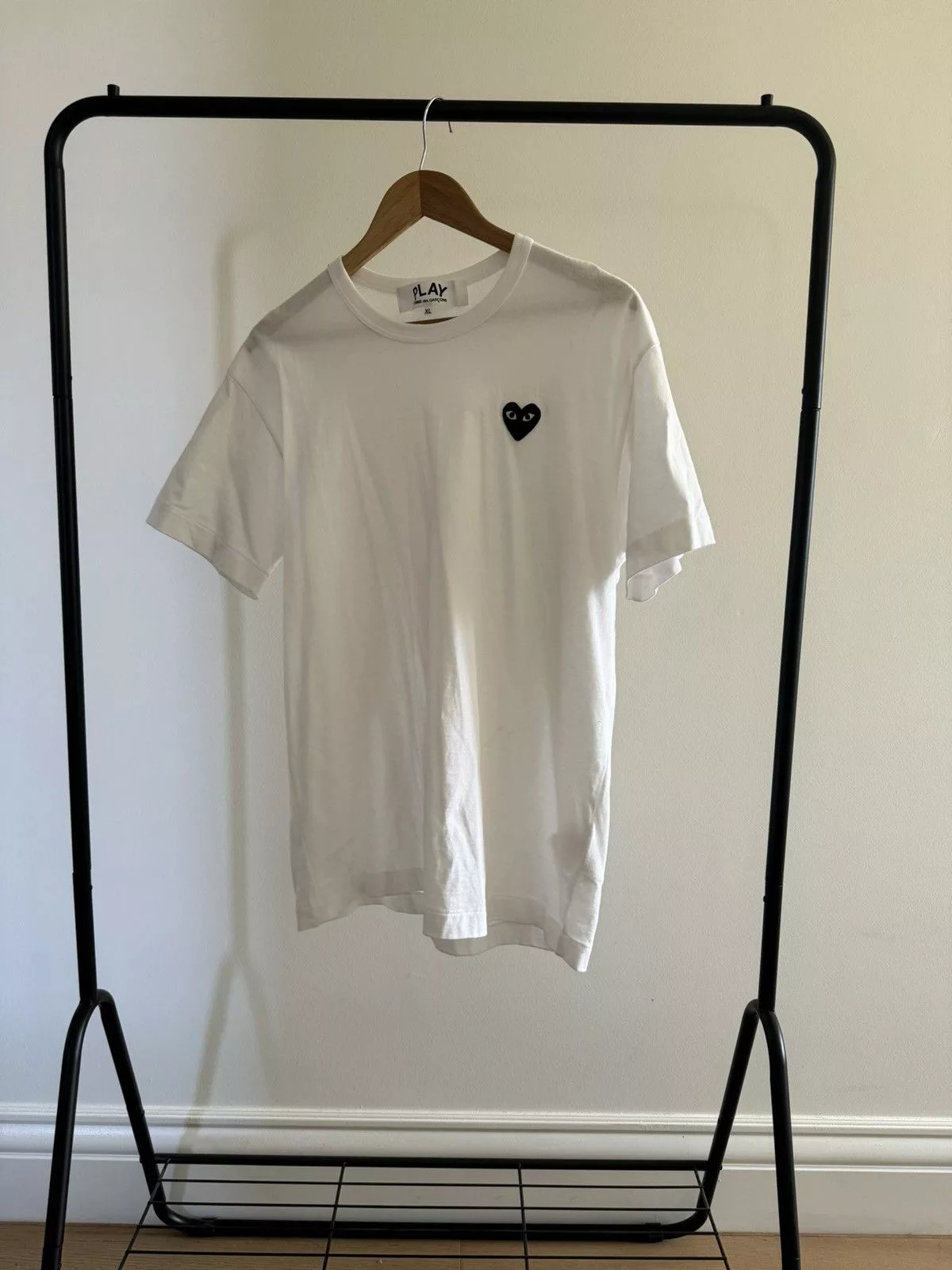 CDG by Comme des Garcons Short Sleeve T Shirts CDG by Comme des Garcons CDG Play Heart Logo T-Shirt White