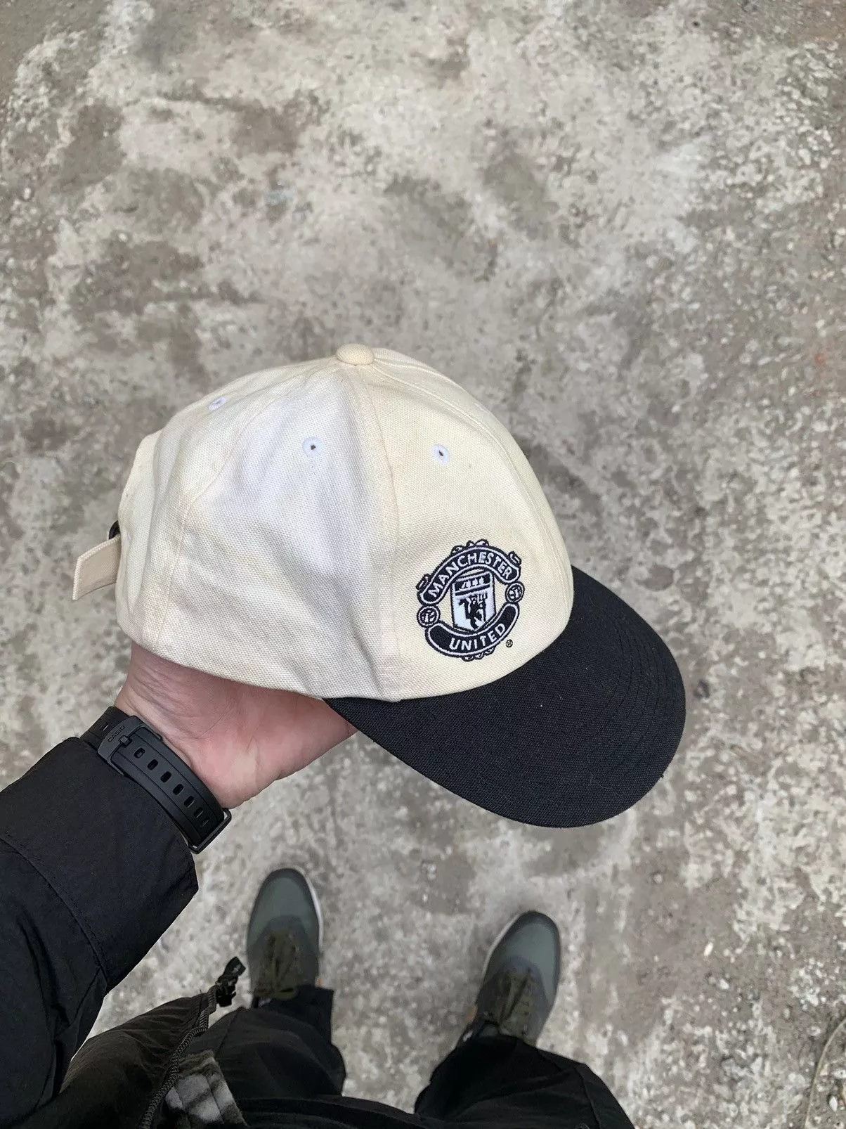 Nike Hats Nike × Vintage VINTAGE NIKE MANCHESTER UNITED SOCCER JERSEY HATS Y2K DRILL Black Sportswear
