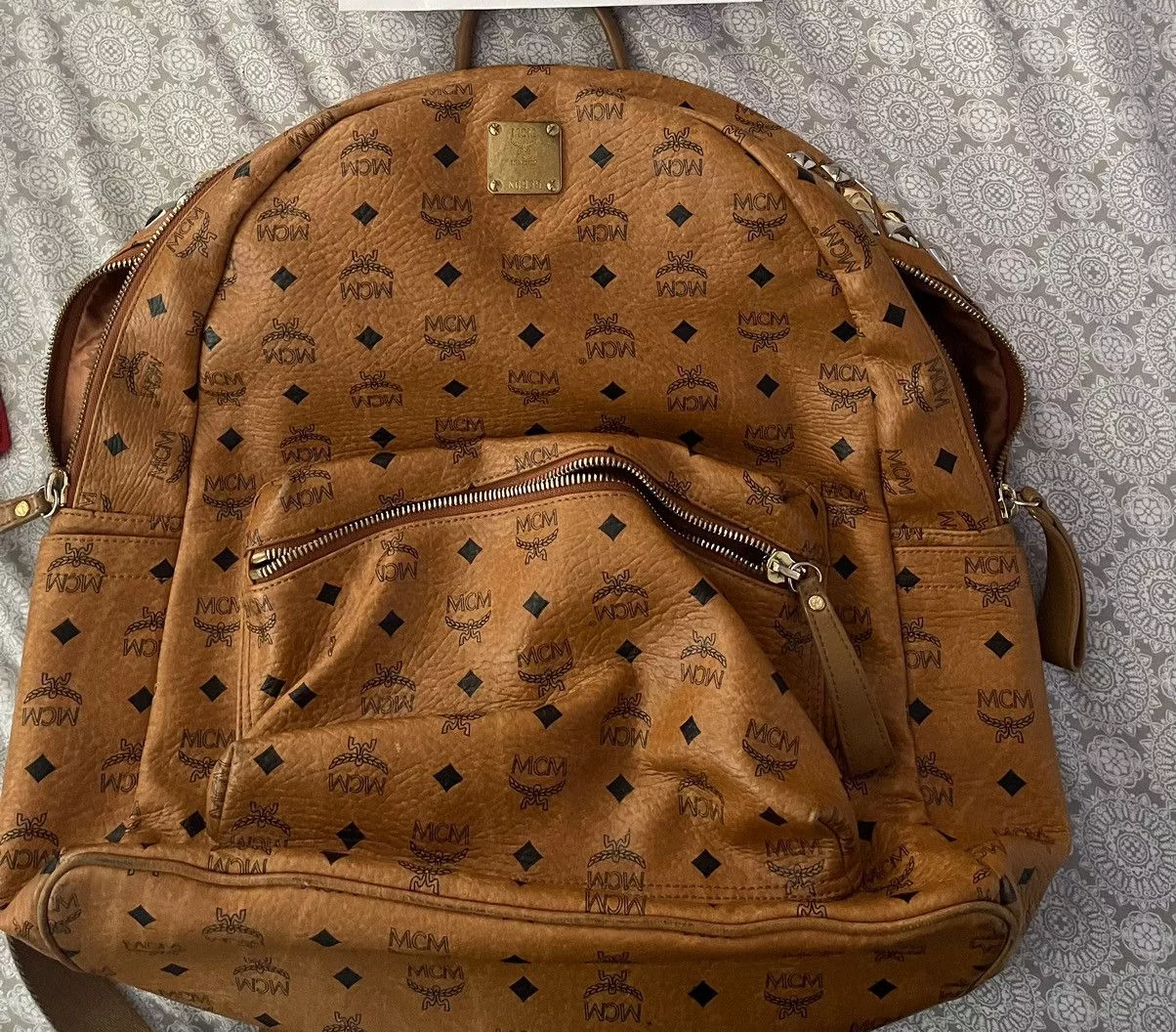 MCM Backpacks MCM Stark Side Visetos Brown