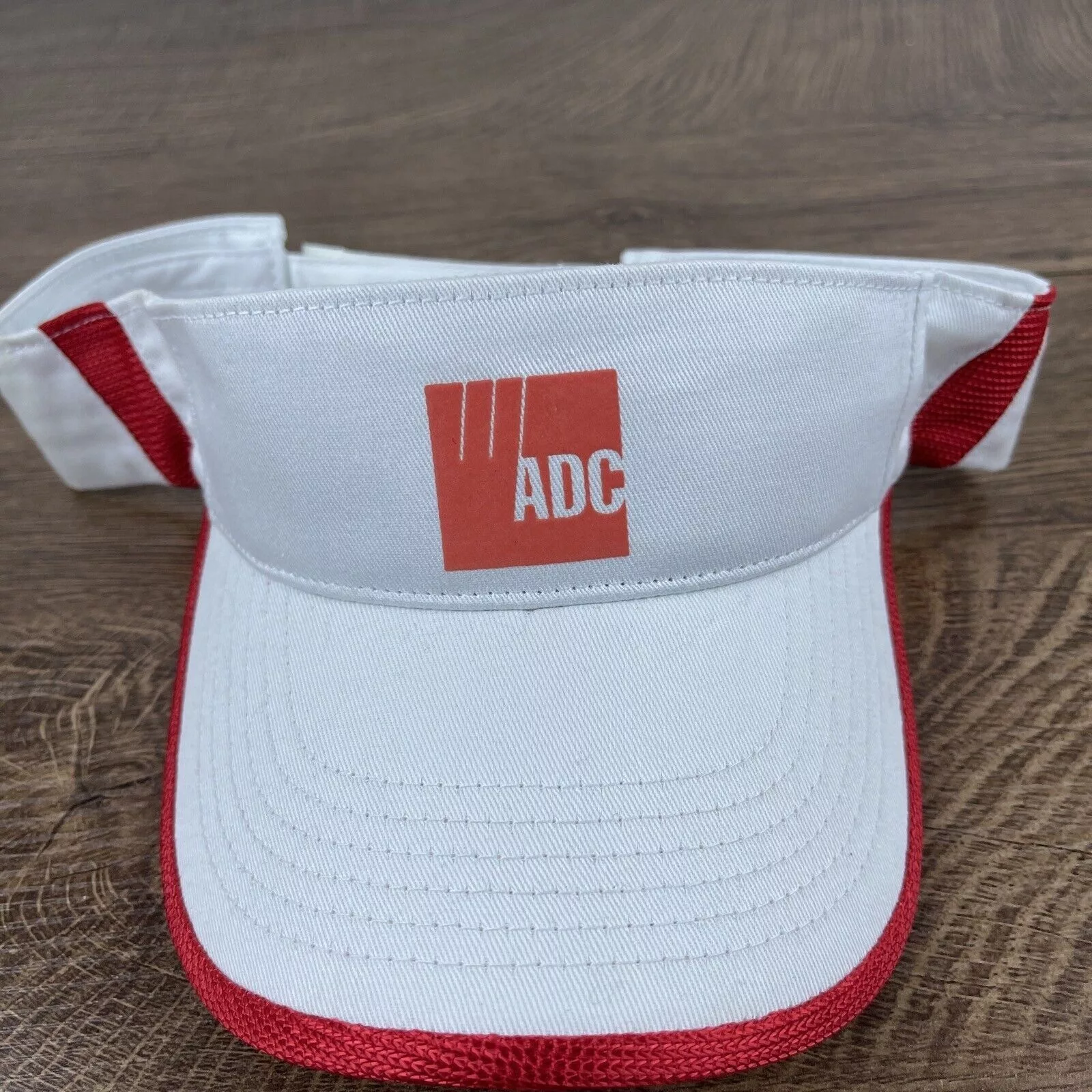 Other Hats Other ADC Visor Cap White Adjustable Hat Adult Size Hat White Cap
