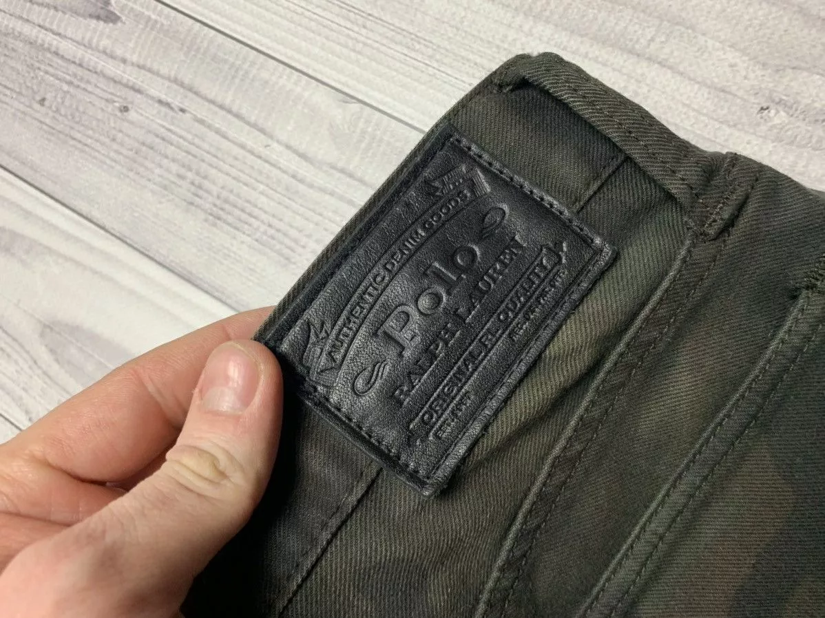 Polo Ralph Lauren denim pants Camo rare Multi