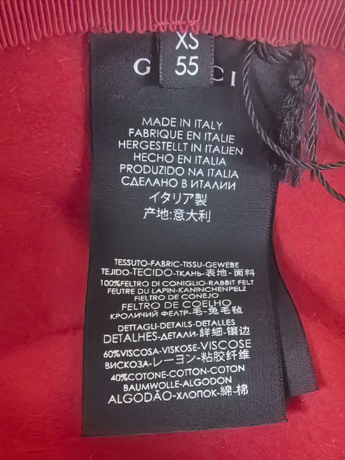 Gucci Hats Gucci Runway wool hat red