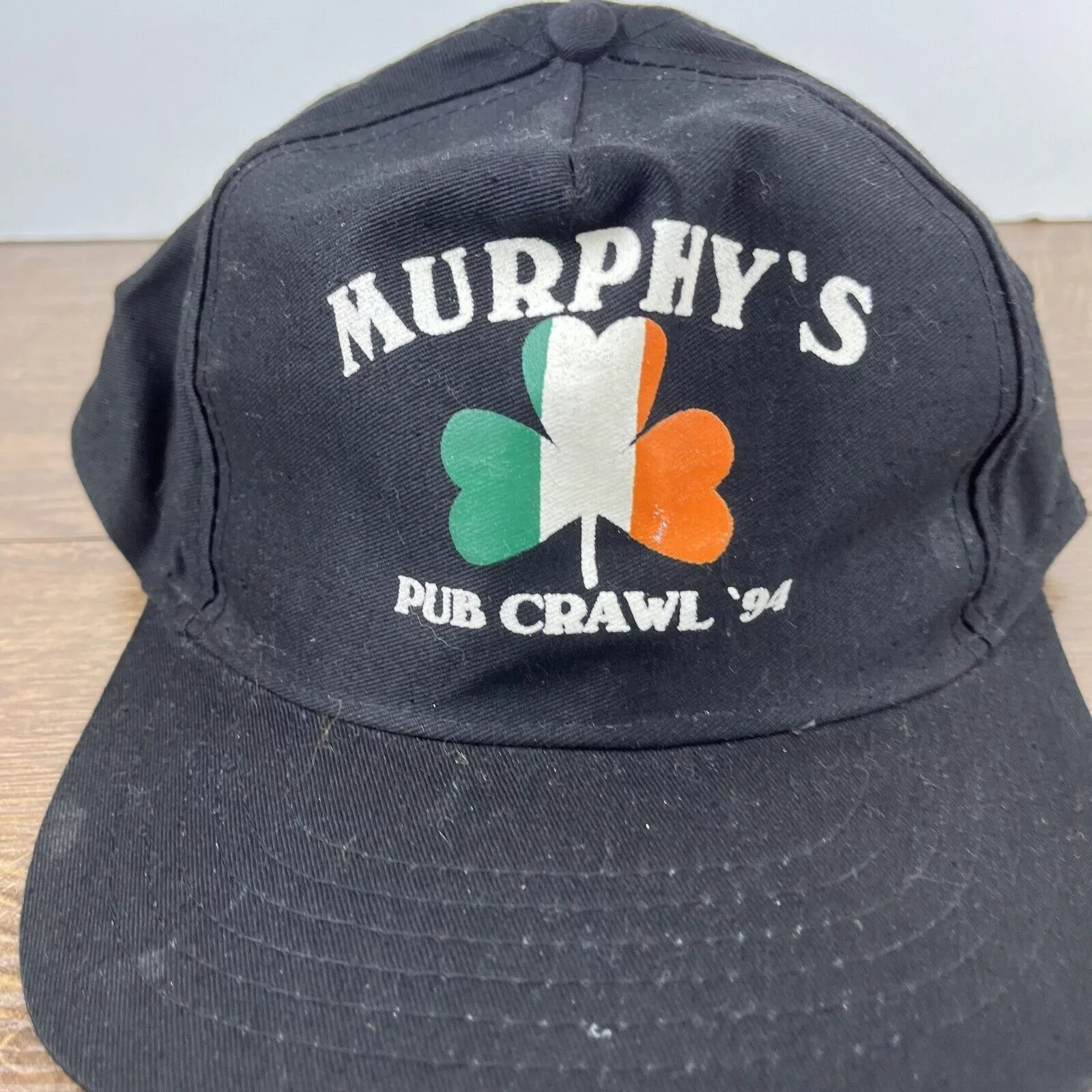 Other Hats Other Murphys Hat Murphys Pub Crawl 1994 Black Hat Snapback Adjust