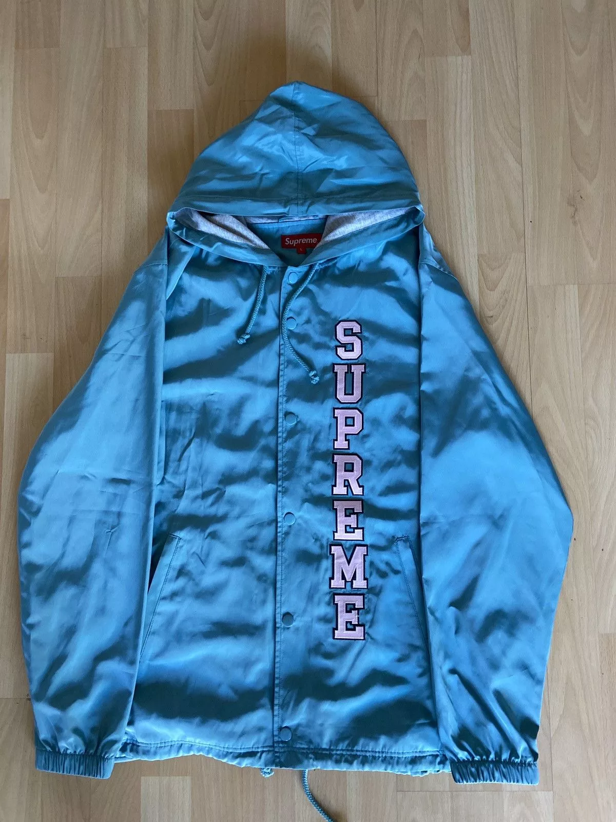 Supreme Light Jackets Supreme Blue/Pink Button up Jacket