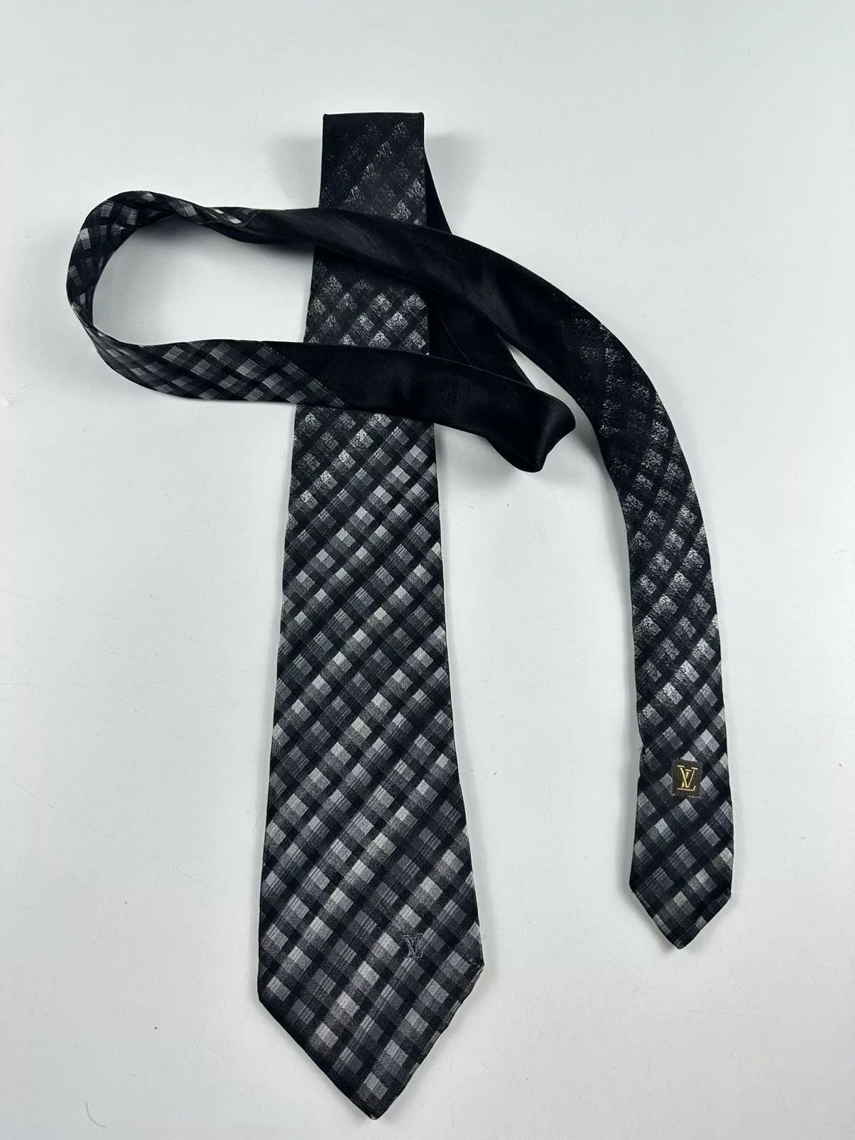 Louis Vuitton Ties Pocketsquares LOUIS VUITTON TIE Black