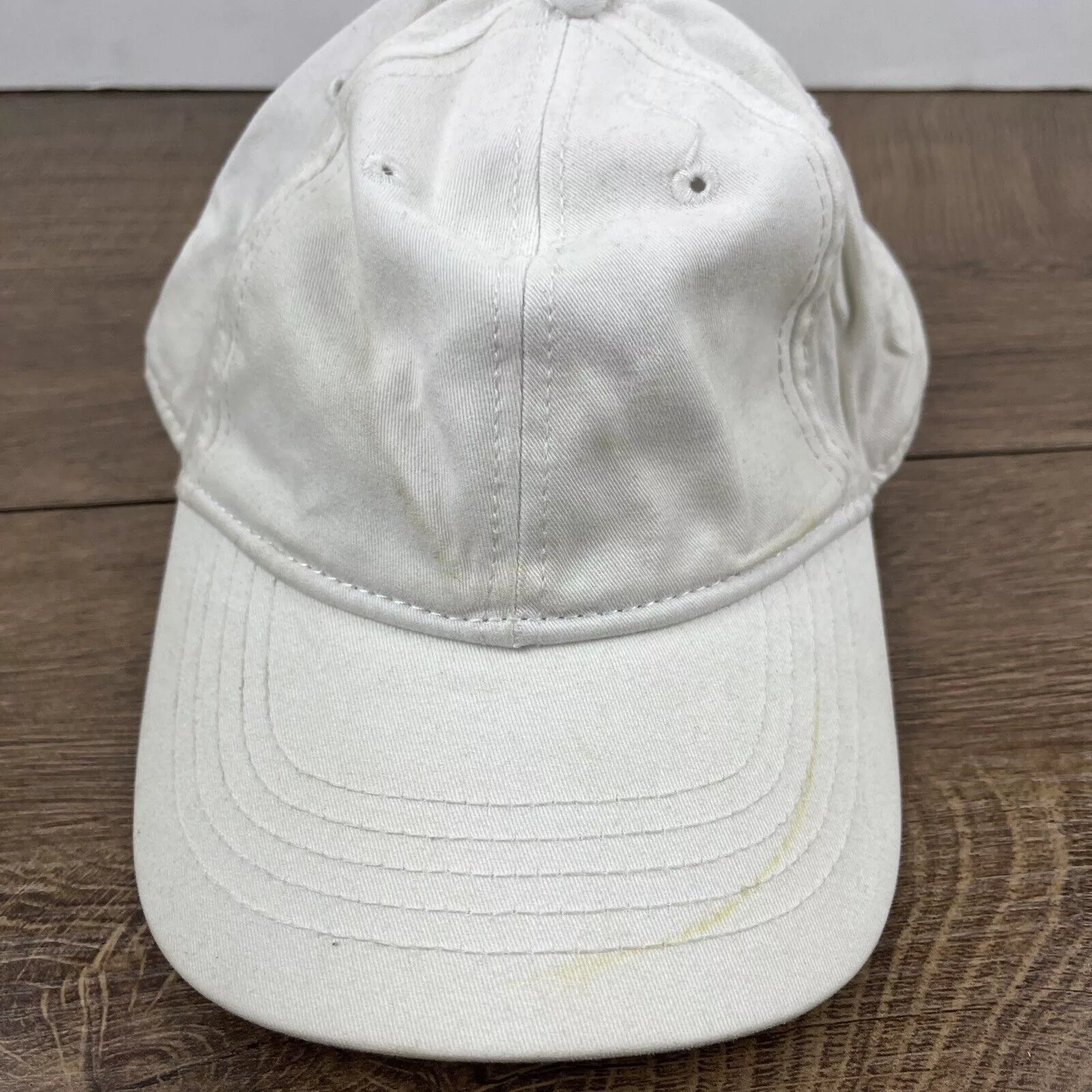 Other Hats Other Plain White Hat White Hat Adjustable Adult Size Hat White Ca