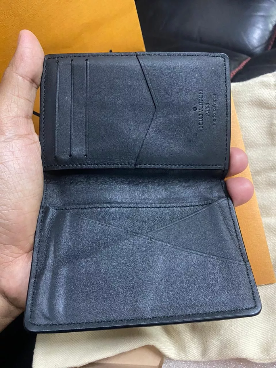 Louis Vuitton Wallets Authentic LOUIS VUITTON Organizer special edition Black