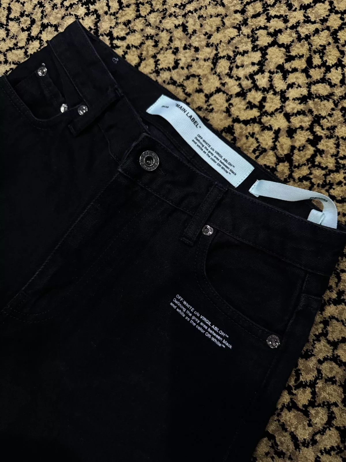 Off-White Jeans Off-White Off White Denim Black