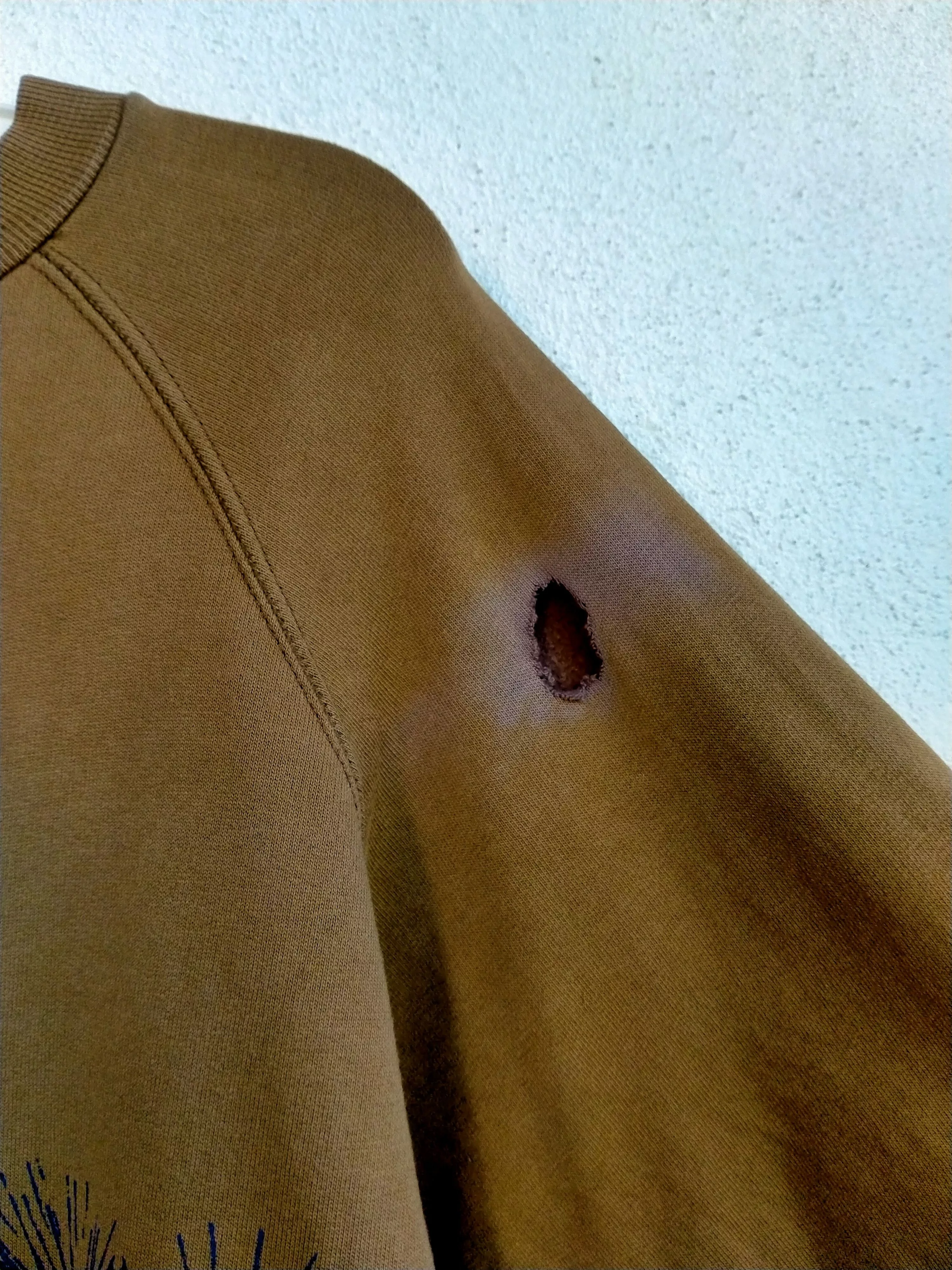 Christophe Lemaire Sweatshirts Christophe Lemaire × Vintage Vintage Christopher Lemaire Distressed Sweatshirt Brown