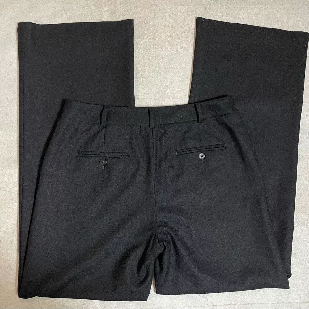 Talbots Pants Talbots Heritage Wool Black Straight Leg Pants Size 10