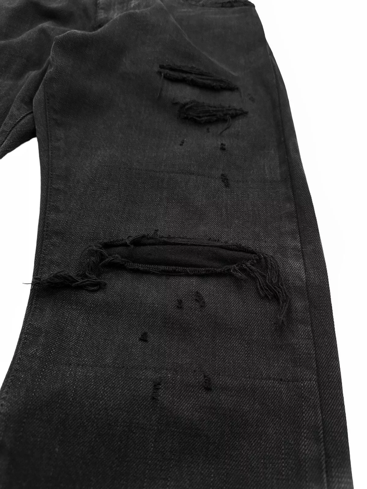 Visvim Denim Visvim SS20 Dmgd 12D17 Social Sculpture Distressed Denim Black