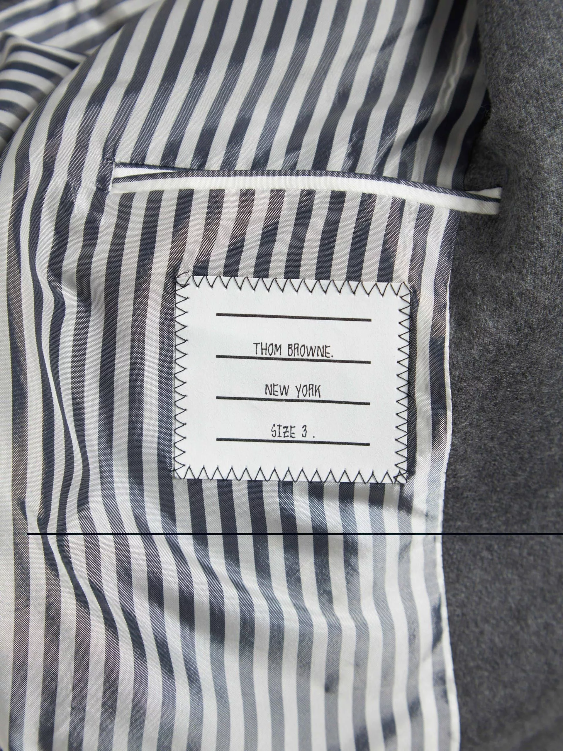 Thom Browne Light Jackets Thom Browne Gray Woolen Blazer