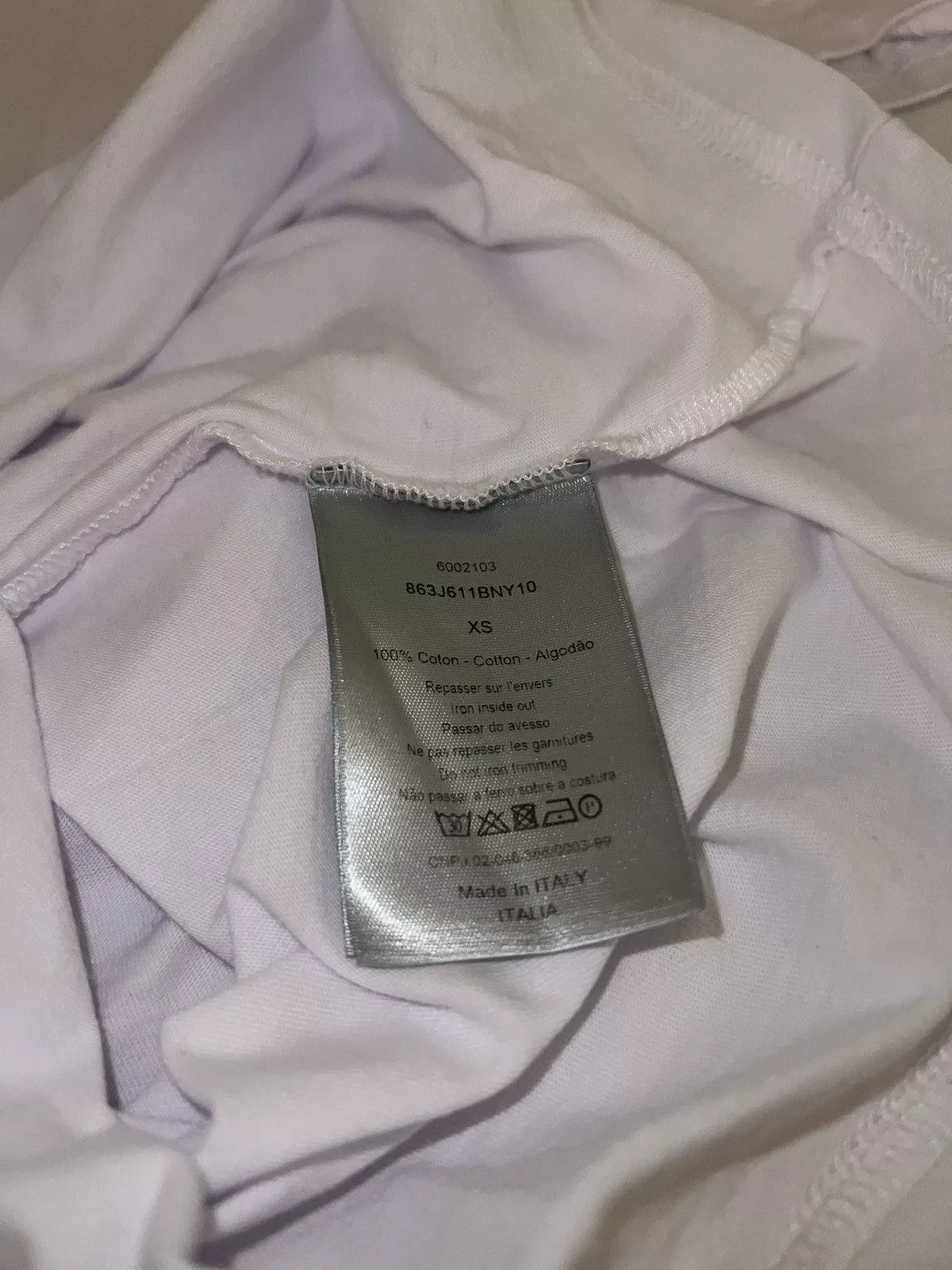 Dior Short Sleeve T Shirts Dior Limited Edition TShirt White