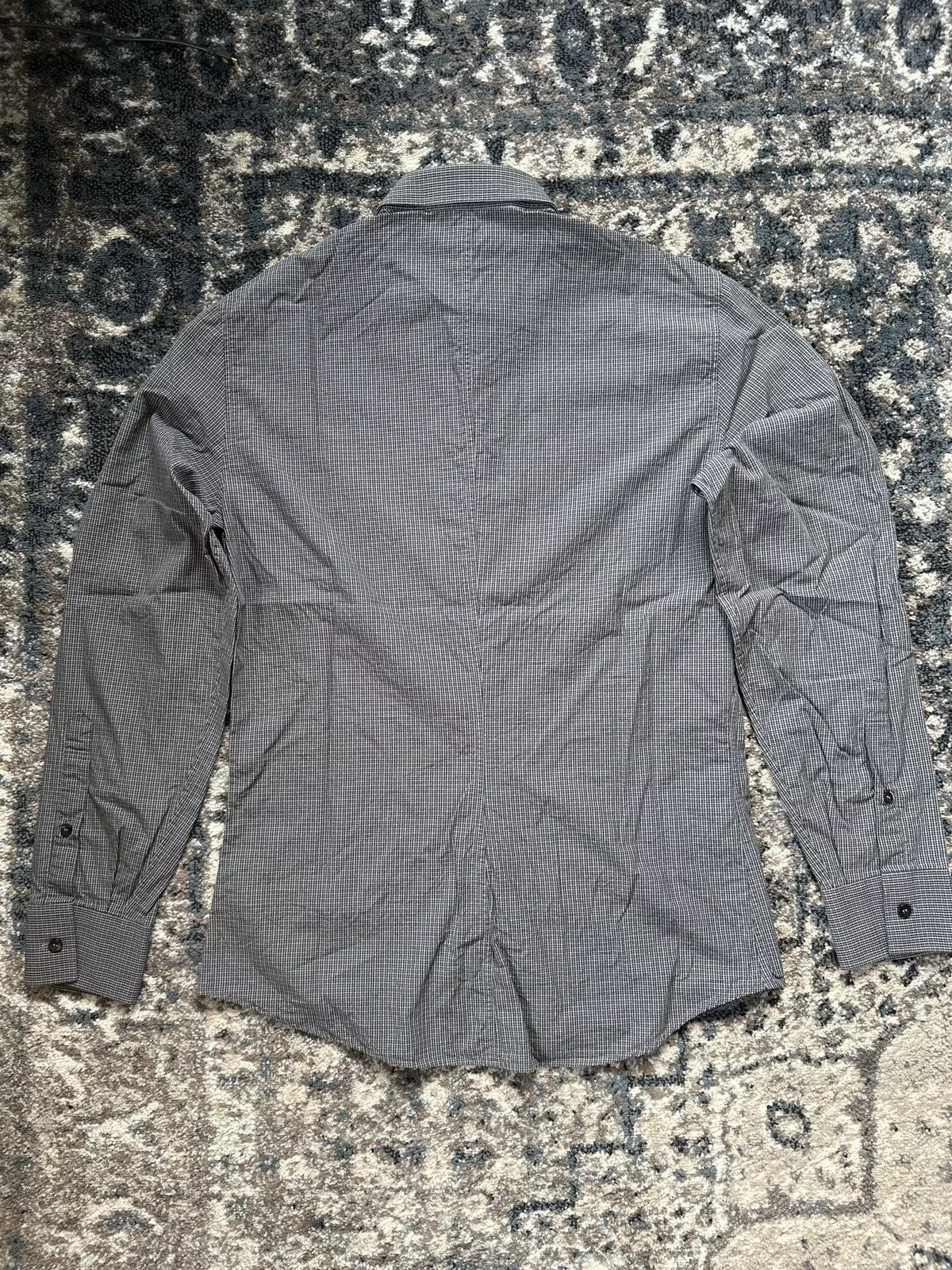 J.Lindeberg Shirts Button Ups J.Lindeberg Grey Checkered Button-Down Long-Sleeve Gray