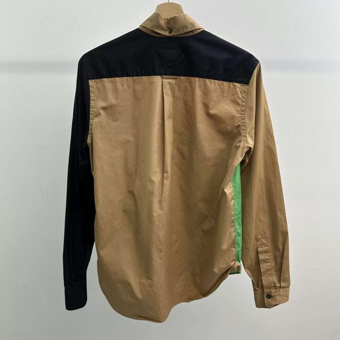 Prada Shirts Button Ups Prada Robot Double Match Button Up Shirt Brown